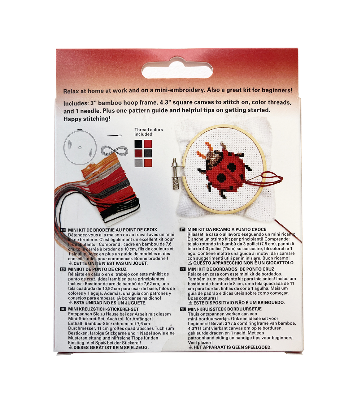 Mini Cross Stitch Kits, Kikkerland